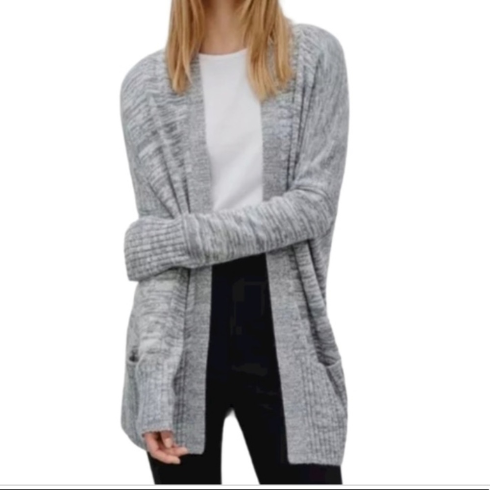 Aritzia Talula Lenox Cashmere Blend Cardigan - Grey